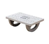 Reposapies de Oficina Under Desk Footrest Foot Stool Portable Feet Stand Support Stool for Gaming Work Office para Oficina, Hogar(Gray)