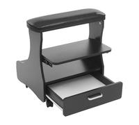 Reposapiés de pedicura, reposapiés de manicura con 4 ruedas de freno, reposapiés para pedicura, pedicura, masaje de pies, cuidado de uñas de los pies