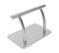 Reposapiés de peluquería de acero inoxidable extra ancho para silla de peluquería profesional peluquería salón móvil reposapiés 30 x 19 x 18 cm