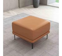 Reposapiés de piel, reposapiés, diseño cuadrado grande para un uso versátil, perfecto para sala de estar, taburete de cambio de zapatos o banco final de cama