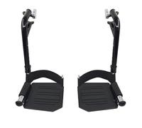 Reposapiés de repuesto para silla de ruedas, piezas de repuesto para silla de ruedas, reposapiés giratorios para sillas de ruedas estándar, color negro