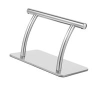 Reposapiés de salón de belleza de acero inoxidable, peluquería, peluquería, peluquería, silla de peluquería, silla de pie móvil, parte para salón de belleza, spa, silla de uñas