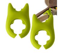 Reposapiés de silicona - 2 pinzas para cuchara, soporte para cacerola de cocina con función antideslizante | Lindo antideslizante para encimera de estufa Cocinar preparación de alimentos,