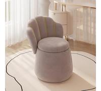 Reposapiés de terciopelo de lujo, elegante taburete con respaldo alto para dormitorio y sala de estar, 60 cm de alto, diseño rodante