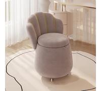 Reposapiés de terciopelo de lujo, elegante taburete con respaldo alto para dormitorio y sala de estar, 60 cm de alto, diseño rodante