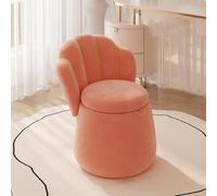 Reposapiés de terciopelo de lujo, elegante taburete con respaldo alto para dormitorio y sala de estar, 60 cm de alto, diseño rodante