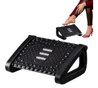 Reposapiés debajo del escritorio: plataformas ergonómicas de masaje, base compacta inclinada, textura de rodillo ajustable con soporte cómodo para las piernas para configuración de estación de trabajo
