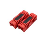 Reposapiés delantero de goma for motocicleta, accesorios for motocross, cubierta de goma for pedal, accesorios antideslizantes for pies(RED)