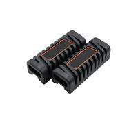 Reposapiés delantero de goma for motocicleta, accesorios for motocross, cubierta de goma for pedal, accesorios antideslizantes for pies(BLACK ORANGE)