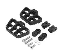 Reposapiés delantero de motocicleta Pedal de reposapiés de aluminio anodizado ajustable con dientes de acero inoxidable Diseño antideslizante para F900R F900XR 2020 2022 1 par (Plata)