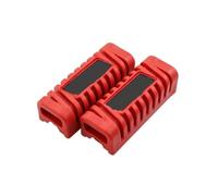 Reposapiés Delantero Universal Antideslizante Para Motocicleta, Juego De Cubiertas Para Estribos Goma, 1 Par, 12 Colores Estriberas(RED)