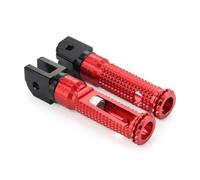 Reposapiés Delantero Y Trasero para Ducati, para Monster, 659, 696, 795, 796, 797, 1100 S, Pedal De Reposapiés para Motociclista Reposapiés Delanteros(Rojo)