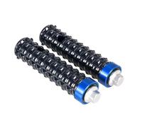 Reposapiés Delanteros Clavijas Pie Para Motocicleta Reposapiés Delantero Y Trasero Cambio Estriberas Antideslizantes Eficientes Juego Hilos Pedales 6 Colores Anticaída(Black-Blue)