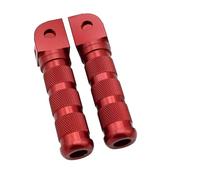 Reposapiés Delanteros de Aluminio universales para Motocicletas Suzuki GSX S750 S1000 S1000F 250R R600 R750 (Rojo)