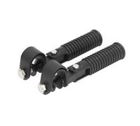 Reposapiés Delanteros Palanca De Cambio Marchas Universal 2 Uds. Almohadilla Pie Clavijas Arranque Pedal Para Varilla Protectora 26mm-31mm Anticaída(Black)