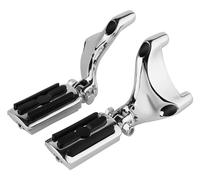 Reposapiés Delanteros para 883 1200 XL para SPO&rtster 2004-2013 Pedales Descansa Pedal De Motocicleta Reposapiés Soportes Montaje Y Clavijas Pie(Cromo)