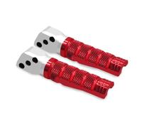 Reposapiés Delanteros Para CBR600RR CBR1000RR 1100XX CBR650R 600F CBR 900 929 954 RR Estriberas De Motocicleta Reposapiés Traseros Pasajero Pedal Anticaída(Red)