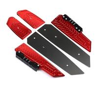 Reposapiés Delanteros para FO&RZA 125 250 para Forza125 para Forza250 para NSS250 Reposapiés Placa De Pedal(Rojo)