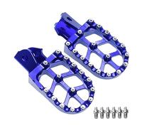 Reposapiés delanteros para piloto Ajuste pedales apoyo aluminio CNC bicicleta eléctrica para Surron Lightbees X/S Talaria Estriberas(Blue)