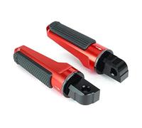 Reposapiés delanteros para piloto Fit For Suzuki GSR 600 750 GSX-R600 750 1000 B-King reposapiés traseros pasajero Estriberas(Red)