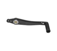 Reposapiés delanteros para piloto Para estriberas motocicleta CNC Pedal cambio palanca cambio o freno Para rodamientos dobles ajustables y kit clavijas para los dedos Pedales soporte CNC(Right - Black)
