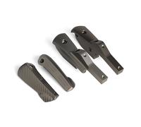 Reposapiés delanteros para piloto Para GTS 300 300ie Super 250 200 125, es decir, 60 Accesorios para scooter GTV GT Estriberas traseras Reposapiés Pedales Pedales soporte CNC(Bronze - Set)