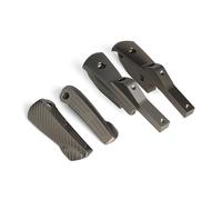 Reposapiés delanteros para piloto Para GTS GTV 300 250 GT 125 200 Accesorios para estriberas traseras Reposapiés para pasajeros motocicletas Pedales soporte CNC(Bronze - Set)