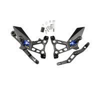 Reposapiés delanteros para piloto Para S1000RR 2019-2025 Kit freno palanca cambio estriberas ajustables Pedal motocicleta Pedales soporte CNC(Model A Blue)