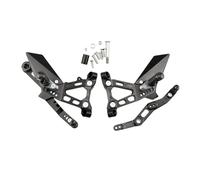 Reposapiés delanteros para piloto Para S1000RR 2019-2025 Kit freno palanca cambio estriberas ajustables Pedal motocicleta Pedales soporte CNC(Model A Titanium)