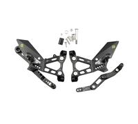Reposapiés delanteros para piloto Para S1000RR 2019-2025 Kit freno palanca cambio estriberas ajustables Pedal motocicleta Pedales soporte CNC(Model B Titanium)