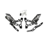 Reposapiés delanteros para piloto Para S1000RR 2019-2025 Kit freno palanca cambio estriberas ajustables Pedal motocicleta Pedales soporte CNC(Carbon B Black)
