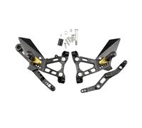 Reposapiés delanteros para piloto Para S1000RR 2019-2025 Kit freno palanca cambio estriberas ajustables Pedal motocicleta Pedales soporte CNC(Model A Golden)