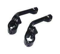 Reposapiés delanteros para piloto Para Sportster 1200883 1,25" 32mm Estriberas delanteras para motocicletas Para protector motor carretera Pedales soporte CNC(Black Mount Kit)