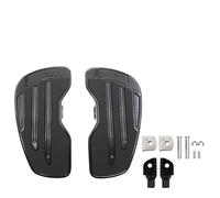 Reposapiés delanteros para piloto Reposapiés anchos delanteros y traseros motocicleta para Kawasaki Vulcan S 650 EN650 VN650 2015-2023 Estriberas(Black For Passenger)