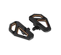 Reposapiés delanteros para piloto Reposapiés traseros pasajero, para Harley Street Glide 2006-2024, Road King Special Street Glide Estriberas(Black Orange)
