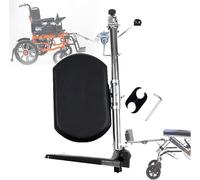 ReposapiéS Elevables para Silla Ruedas Placa Pie Compuesta, áNgulo Ajustable (90°-180°), Repuestos Universales para Silla Ruedas con Acolchado, FáCil InstalacióN y Limpieza(Right)