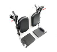 Reposapiés elevadores para silla de ruedas, con almohadilla acolchada para pantorrillas, placas compuestas, compatibles con sillas de ruedas reclinables, sillas de ruedas estándar, sillas de