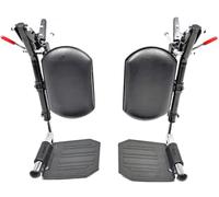 Reposapiés elevadores para sillas de ruedas con almohadillas acolchadas para pantorrillas, placas compuestas, se adapta a la mayoría de sillas de ruedas estándar de todas las marcas. Piezas de silla