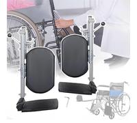 Reposapiés elevadores universales para silla de ruedas con reposapiés compuestos y soportes acolchados para pantorrillas para mayor comodidad y movilidad