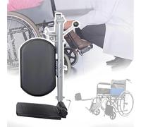 Reposapiés elevadores universales para sillas de ruedas con soportes acolchados para pantorrillas, placas compuestas, se adapta a sillas de ruedas estándar y sillas de transporte