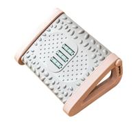 Reposapiés ergonómico ajustable con ruedas, masajeador, taburete ergonómico para corrección de postura y alivio de presión, antideslizante debajo del escritorio
