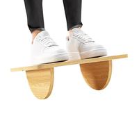 Reposapiés ergonómico - Balancín portátil para relajar las piernas, reposapiés bajo el escritorio, soporte de pie con diseño de ruedas para escuela, salón, dormitorio y área de trabajo, 34 x 24 x