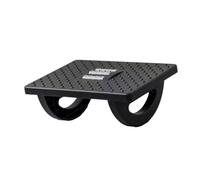Reposapiés Ergonómico For Movimiento De Balanceo 180°, Debajo Del Escritorio Con Rodillo Masaje Pies, Soporte Ligero For Piernas, Evita Cruzar Las, Capacidad Carga 100 Kg(Black)