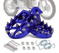 Reposapiés Estriberas CNC para motocicleta CRF XR 50 70 110 150cc Rieju MRT 50 Pit Bike Stomp Demon X WPB Orion M2R Lucky MX Thumpstar Piranha Coolsterand Tao Tao KAYO (Azul)