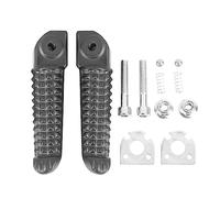 Reposapiés For Motocicleta, Estriberas Delanteras Y Traseras Compatibles Con YZF R1 2002-2020 R6 2003-2020 YZF R6S R1M(Rear Matte Black)