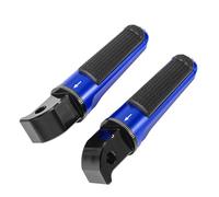Reposapiés for pedales de pasajero trasero compatibles con Yamaha MT-09, MT-10, MT09, MT10, XSR700, XSR900, T-MAX 530, 500, XJR1300, FZ1, FZ6, FZ6R y XJ6.(Black leather)