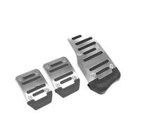 Reposapiés Freno Coche Pedal Automotriz De Aleación Aluminio Tipo Universal Modificado Freno Acelerador Embrague Almohadilla Antideslizante Accesorios(Manual-Silvery)