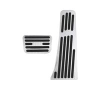 Reposapiés Freno Protectores Pedales Para BYD Para Seal U Para Sealion 6 Para Song Para Plus DMi/EV Almohadillas Protectoras Para Freno Y Acelerador. Pedales Coche(Plata)