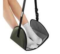 Reposapiés - Hamaca para pies | Descanso para pies de avión | Largo viaje con longitud ajustable | Debajo del escritorio reposapiés Swing relajante soporte de piernas debe ser para oficinas en casa