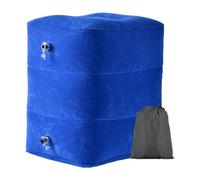 Reposapiés inflable para viajes aéreos - Almohada inflable para reposapiés de viaje - Cama de almohada con reposapiés de viaje de altura ajustable que hace que una cama plana sea ideal para vuelos, av